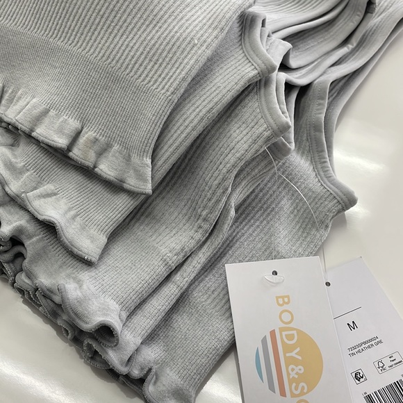 New Ruffle Edge Bralette in Heather Grey - Picture 12 of 12